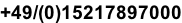 +49/(0)15217897000